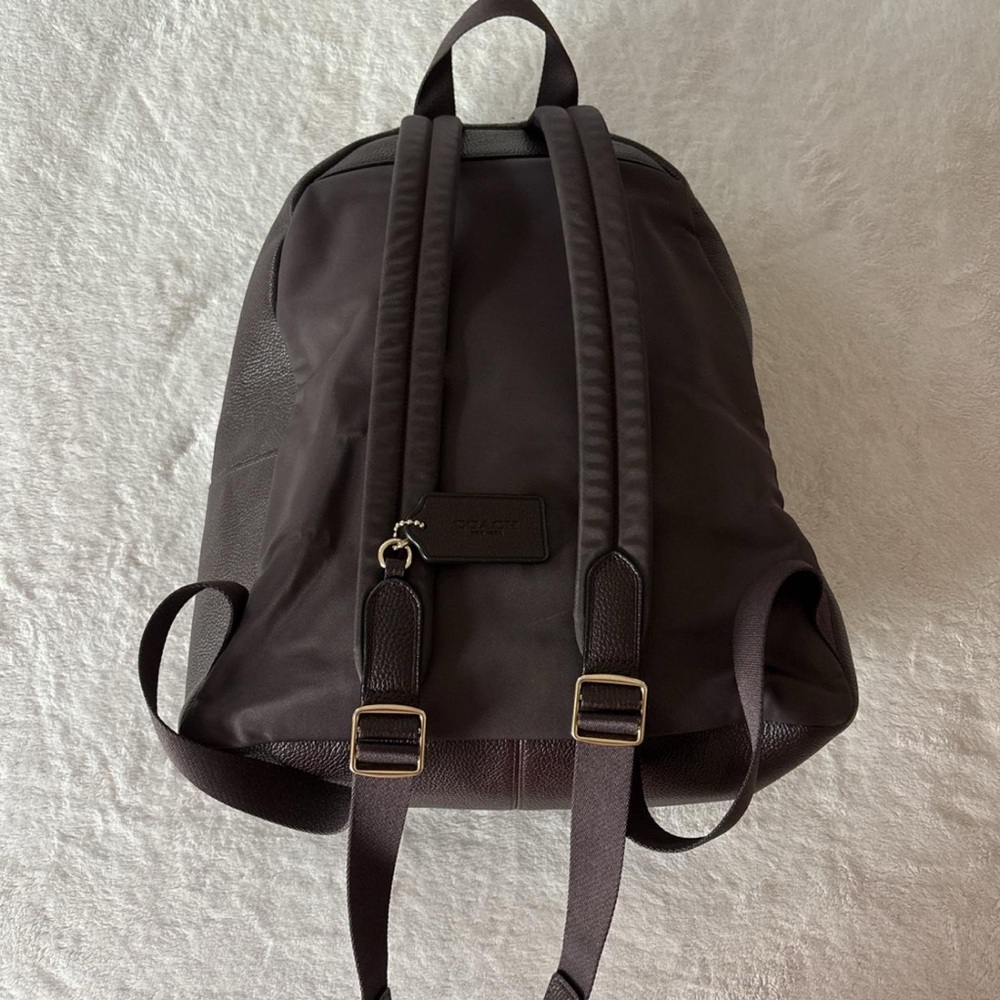 Coach Burgundy Mini Leather Backpack - Picture 2 of 8